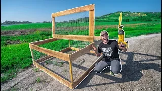 Building a $25 HOMEMADE CHICKEN COOP for My FARM!!! (DIY)