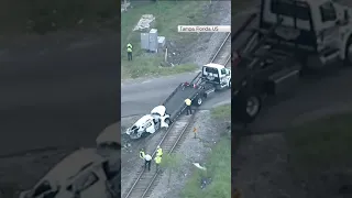 Miracle escape for all as train hits car in Florida, US