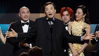 'Everything Everywhere All at Once' star James Hong, 94, wins over with animated SAG speech