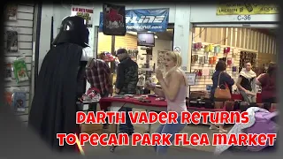 Darth Vader Scares and Reactions Pecan Park Flea Market