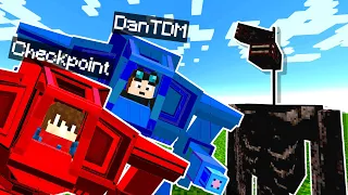 We Used DANTDM'S SECRET MECH To Destroy SIREN HEAD - Minecraft Mods Gameplay