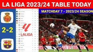 Spain Laliga Table Updated Today Matchweek 7 as of Sept 26, 2023¦La Liga Table & Standings 2023/2024