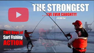 The STRONGEST...i've ever caught | Two Days of Surf Fishing Action | ASFN Rock & Surf