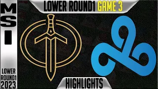 GG vs C9 Highlights Game 3 | MSI 2023 Brackets Lower Round 1 Day 6 | Golden Guardians vs Cloud9 G3