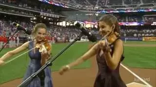 Les Deux Perform the National Anthem at CitiField