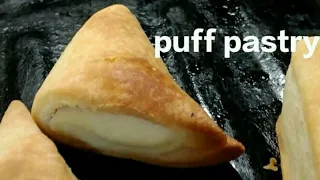 Puff pastry recipe|easy & quick puff pastry|puff pastry with tips|crispy & flaky pastry Urdu|Hindi