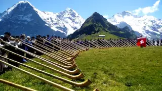 Alphorntreffen auf dem Maennlichen