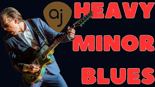 Slowest Train.... Heavy Minor Blues Jam | Guitar Backing Track (E Minor / 166 BPM)