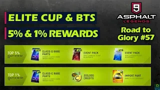 Asphalt 9: Legends - F2P RTG #57 | Top 5% Elite Cup & Top 1% BTS Weekend rewards