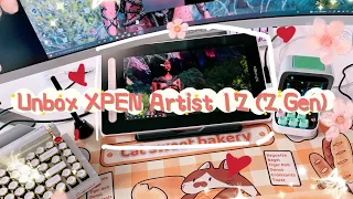 Unboxing my kawaii graphic tablet [XP Pen Artist 12] ♥️✨