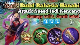 Rahasia Build Hanabi|| Damage Sakit||Darah Tebal Attack Speed Kencang-Build Top 1 Global Hanabi MLBB