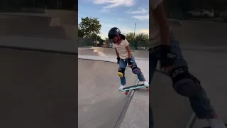 Fontana skatepark 2 new learns! So excited about the heel flip to rock tho!