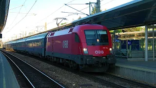 [Nightjet] ÖBB Siemens Taurus 1116 145 mit NJ468 und 1016 121 mit NJ490 in Wien Meidling