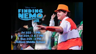 Finding Nemo Jr at Edison Middle School: February 23-25, 2024