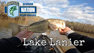 Fishing Lake Lanier - BASS Nation Kayak Series March 2022