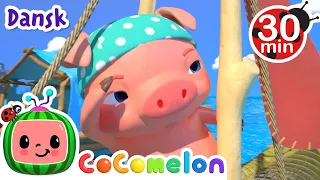 De tre små grise 2 | Børnesange for Babyer | 30 minutter | CoComelon Dansk