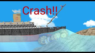 Ship crashes into island and sinks!