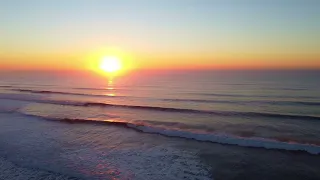 Paddle Boarder at Sunrise - Ditch Plains Beach - Montauk, NY