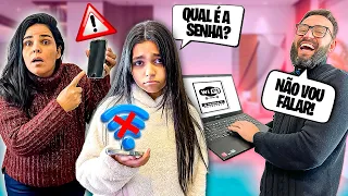 TROQUEI a SENHA do WIFI e DEIXEI elas SEM INTERNET O DIA INTEIRO!