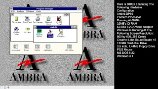 Ambra OEM Windows 3.1 On 86Box