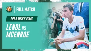 Lendl vs McEnroe 1984 Men's final Full Match | Roland-Garros