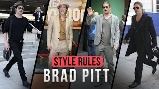 Fashion icon or NOT? 50 shades of Brad Pitt. Celebrity's Style Rules.