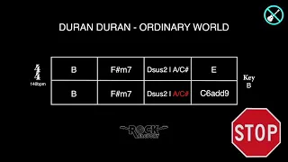 DURAN DURAN - Ordinary World [GUITARLESS BACKING TRACK + CHORD PROGRESSION]