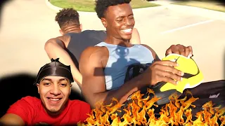 MY FAVORITE KICKGENIUS VIDEO!! | GUESS THE SHOE OR GET DUMPED IN THE POOL!! 😂🔥