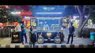 #momos cart with #bbq with #deepfryer  food cart #business #momos cart on e rickshaw #best momo cart