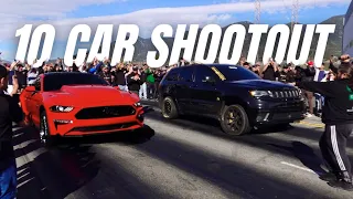 10 Car Shootout | Modern Muscle, Small Tire, Big Tire