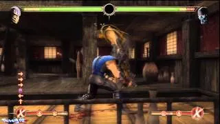 Mortal Kombat 9 (MK9) Scorpion 52% Corner Damage Combo