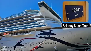 Balcony Room Pacific Adventure P&O | Pacific Adventure cruise | P&O cruise Room# 12411 cruiseship