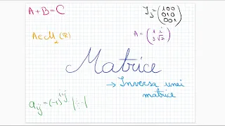 Matrice: inversa unei matrice  - clasa a XI-a