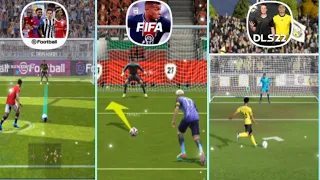 DLS 22 vs Pes 21 vs FIFA 22 | Penalty Comparison | MN