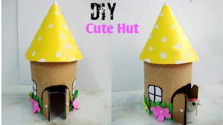 How To Make Paper Hut/ Back to School/ Origami House/ Paper Hut/ DIY Paper House/Beautiful Paper Hut