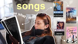 reading books from songs they relate to 🎵📚🎧