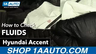 How to Check Fluids 05-10 Hyundai Accent
