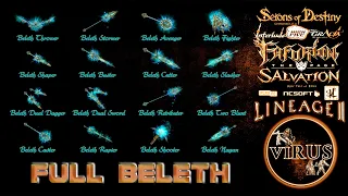 Full Set of Beleth Weapons. LINEAGE II. Any Chronicles ◄√i®uS►