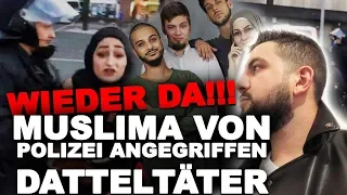 Polizei greift Muslima an, Datteltäter - WIEDER DA!!