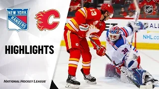 NHL Highlights | Rangers @ Flames 1/2/20