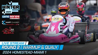 2024 SKUSA Winter Series Rd. 2 | Homestead-Miami, FL | Sunday - Warmup & Qualy