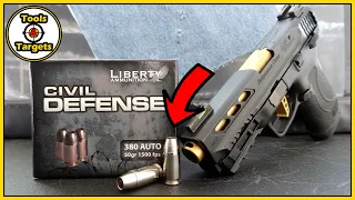 Too LIGHT or Just RIGHT?...Liberty Ammo Civil Defense .380 Auto Ballistic Gel Test!