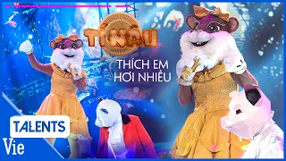 Thích Em Hơi Nhiều - TÍ NÂU bất ngờ bắn rap bẻ giọng khiến Trấn Thành hoang mang | The Masked Singer