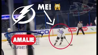 I played a hockey game at Amalie Arena! 🙀 (Tampa Bay Lightning) | Vlog #52