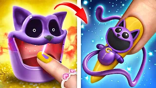 Si fuera Adpotado por Poppy Playtime 3! Cómo Convertirse en Catnap! Smiling Critters en la Vida Real