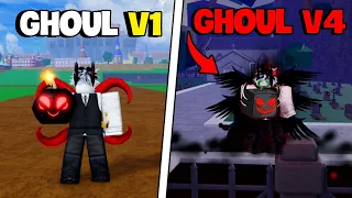 Mình THỨC TỈNH Tộc Ghoul V4 Chỉ Với TRÁI MÀU ĐEN Cùng VDarh Trong Blox Fruit | Blox Fruits