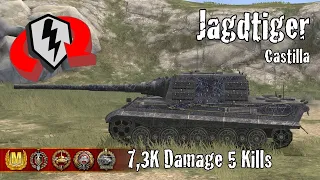 Jagdtiger  |  7,3K Damage 5 Kills  |  WoT Blitz Replays