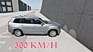 Volvo XC90 vs Wall 300KM/H - BeamNG Drive