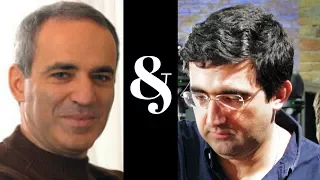 Garry Kasparov and Vladimir Kramnik at the 1992 Chess Olympiad - Radio Show (Chessworld.net)