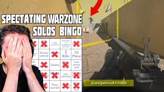 NOT AGAIN - Warzone Solos Spectating Bingo